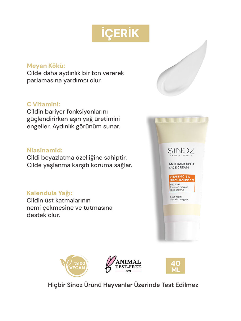 Leke Kremi (VİTAMİN C 3% NİACİNAMİDE 2%) 40 ml-2