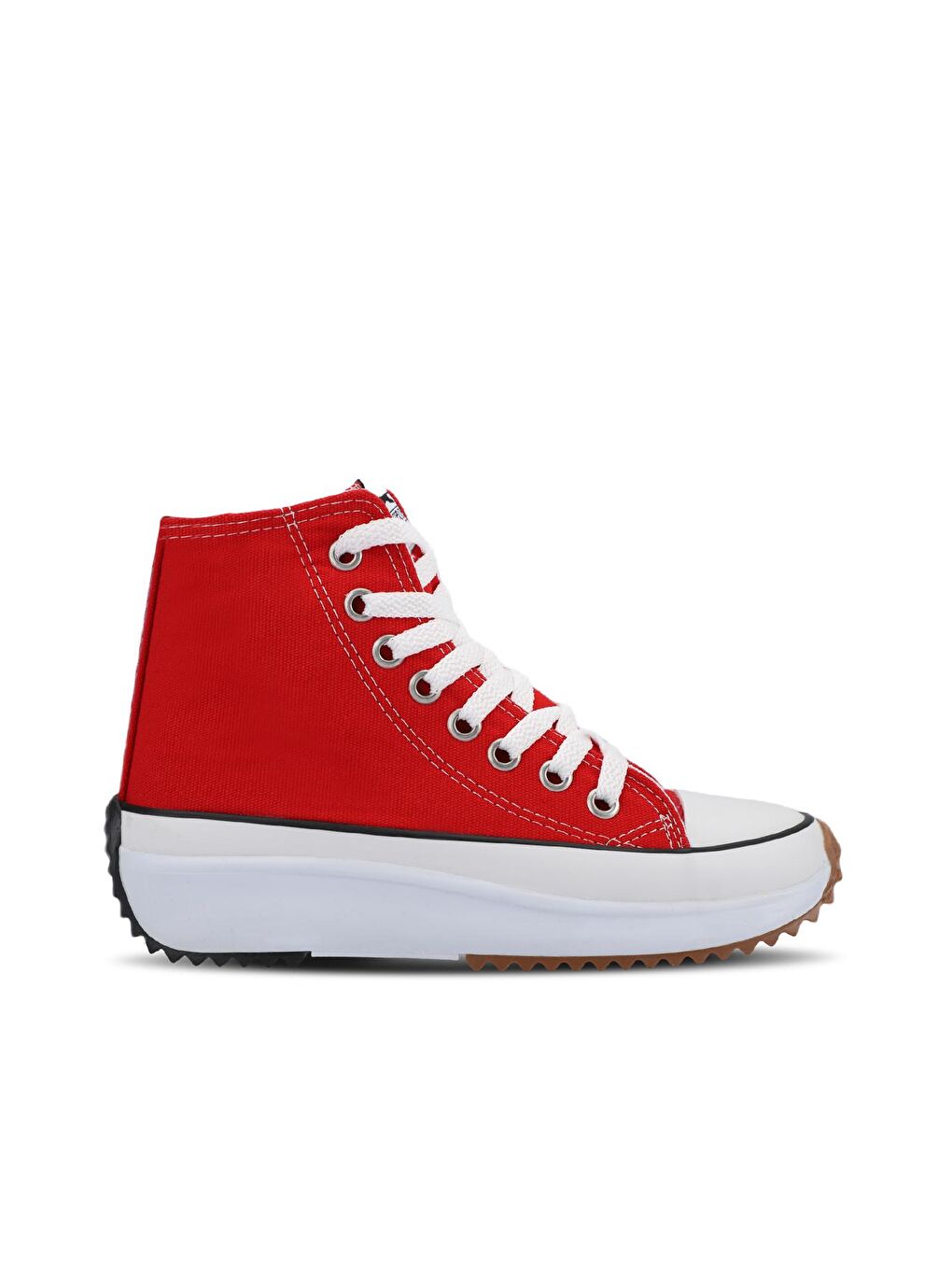 Siyah SUN Sneaker Kadın Ayakkabı Kırmızı