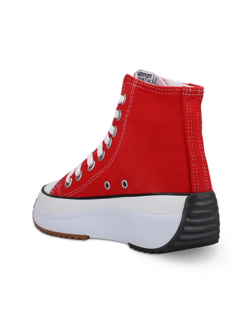 Siyah SUN Sneaker Kadın Ayakkabı Kırmızı-2