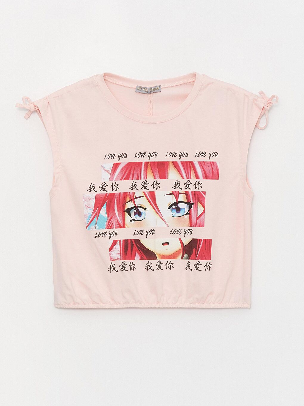 Pembe Kız Çocuk Çizgi Film Anime Bluz