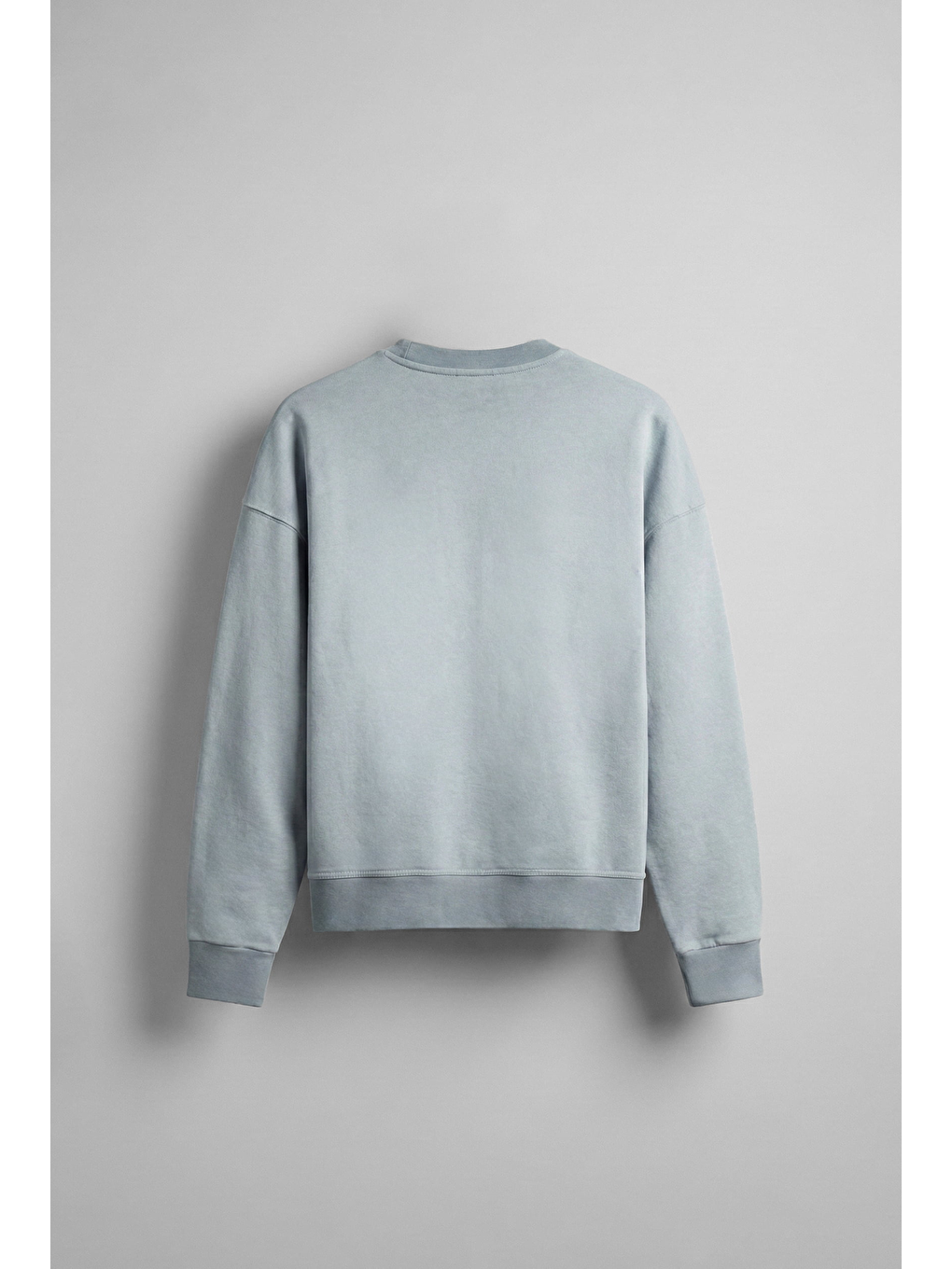 Erkek Bisiklet Yaka Cep Detaylı Sweatshirt Gri-1