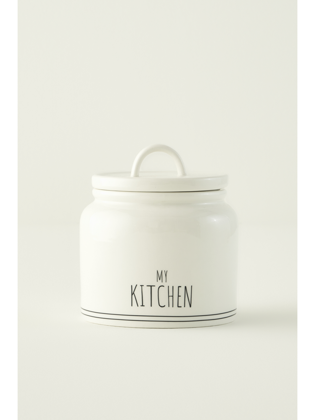 My Kitchen Porselen Kavanoz Beyaz (500 Cc)