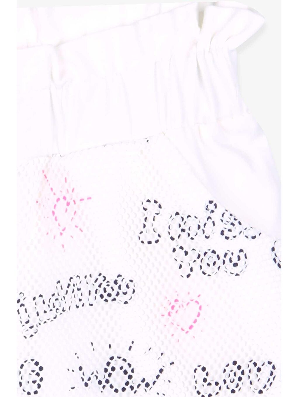 Kız Çocuk Şort Dantelli Ekru (8-14 Yaş)-3