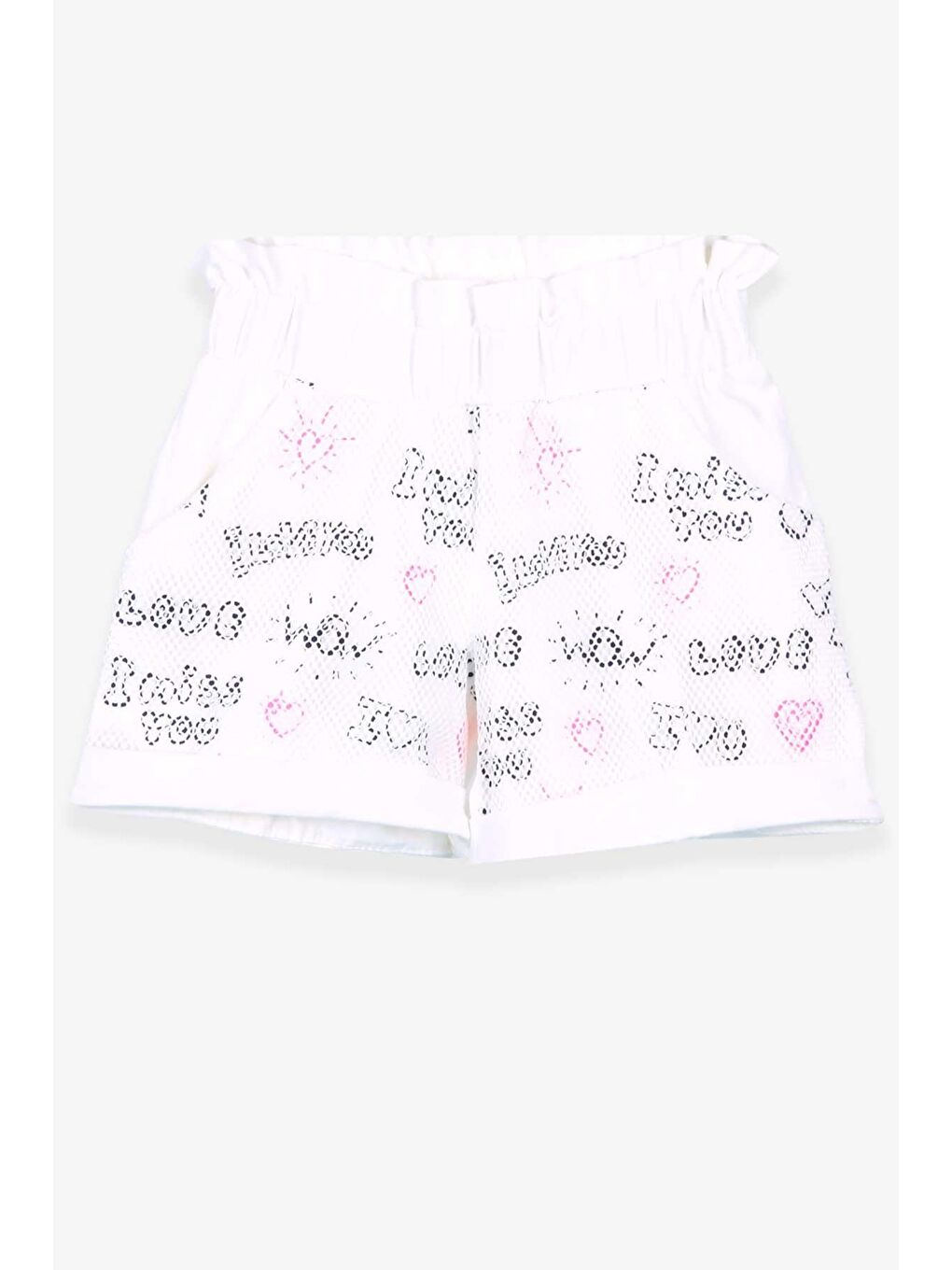 Kız Çocuk Şort Dantelli Ekru (8-14 Yaş)-4