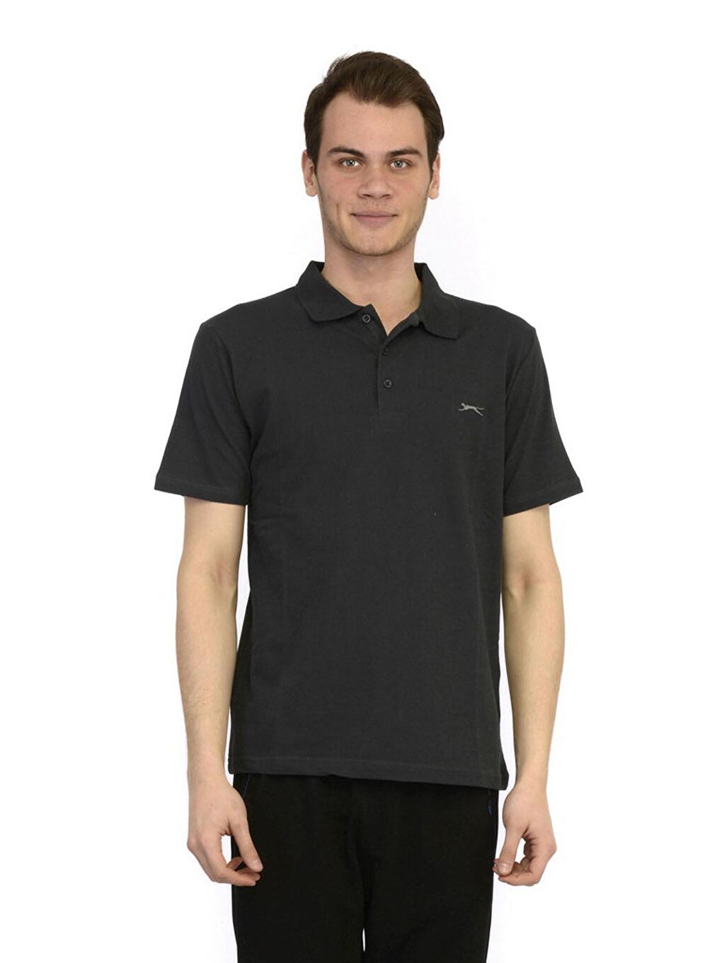 SLAZENGER SALVATOR Erkek T-Shirt Koyu Gri