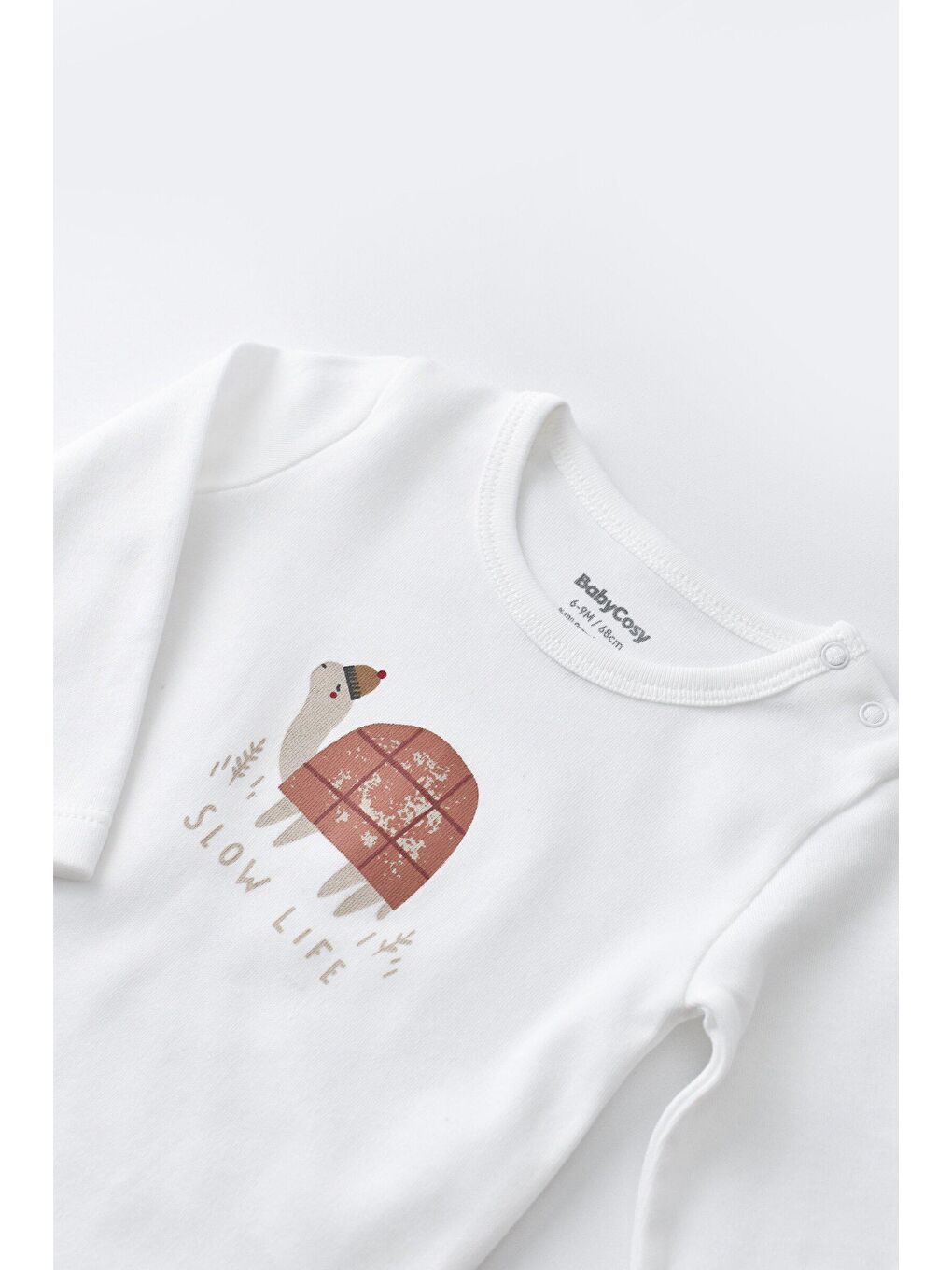 BabyCosy Organic  Turuncu Kadife 3 Lü Set (Uzun Kollu Badi,Pantolon,Yelek) - 3