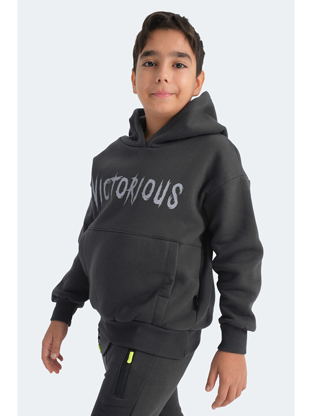 LEXUS Unisex Çocuk Sweatshirt Koyu Gri-3