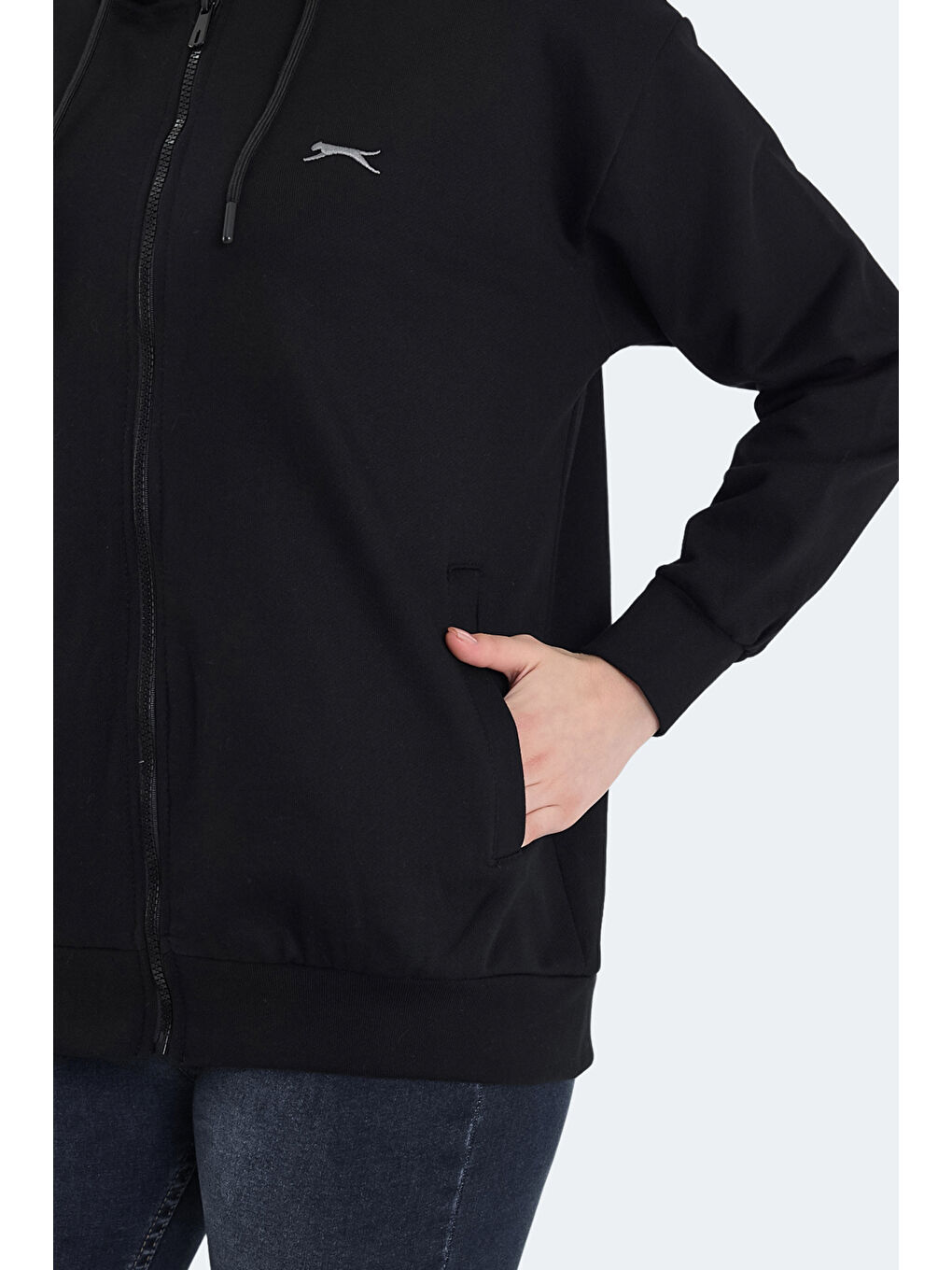 KATHLEENA IN Kadın Oversıze Siyah Sweatshırt-5