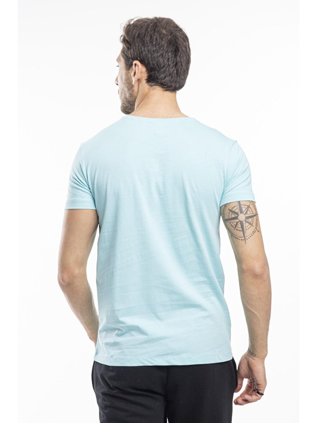 SANDER Erkek Tişört Mavi-2