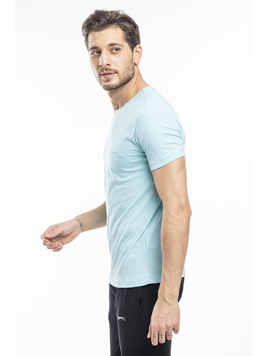 SANDER Erkek Tişört Mavi-3