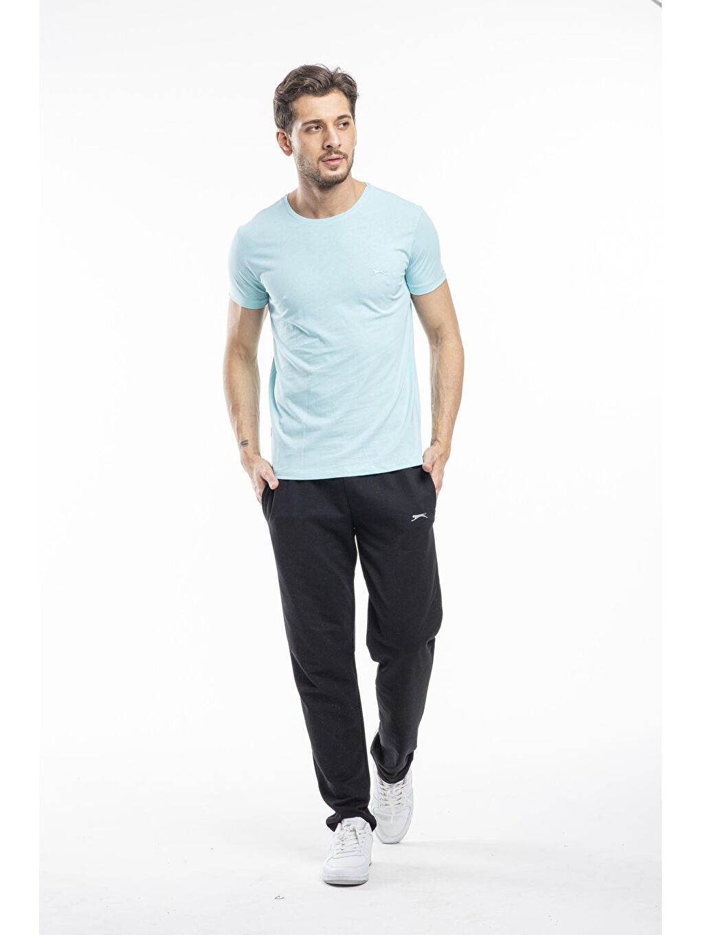 SANDER Erkek Tişört Mavi-4