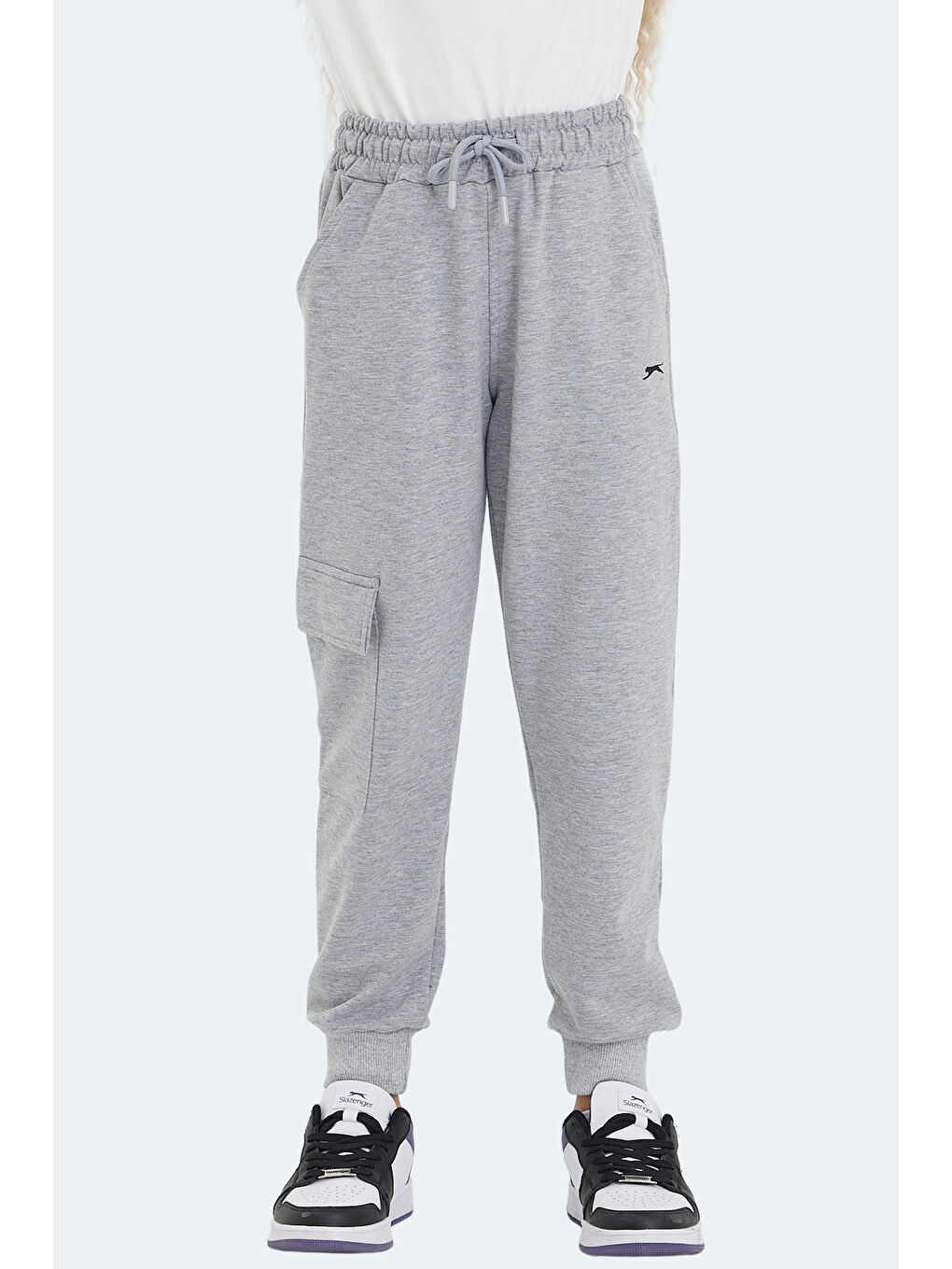 LIVE Unisex Çocuk Eşofman Altı Taş Gri-1