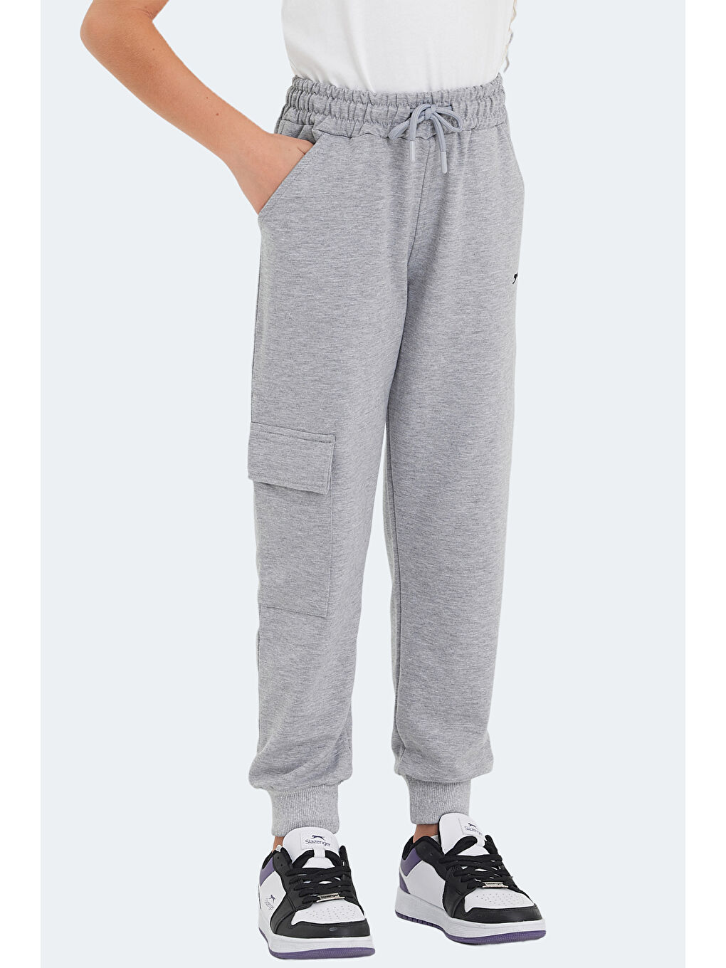 LIVE Unisex Çocuk Eşofman Altı Taş Gri-2