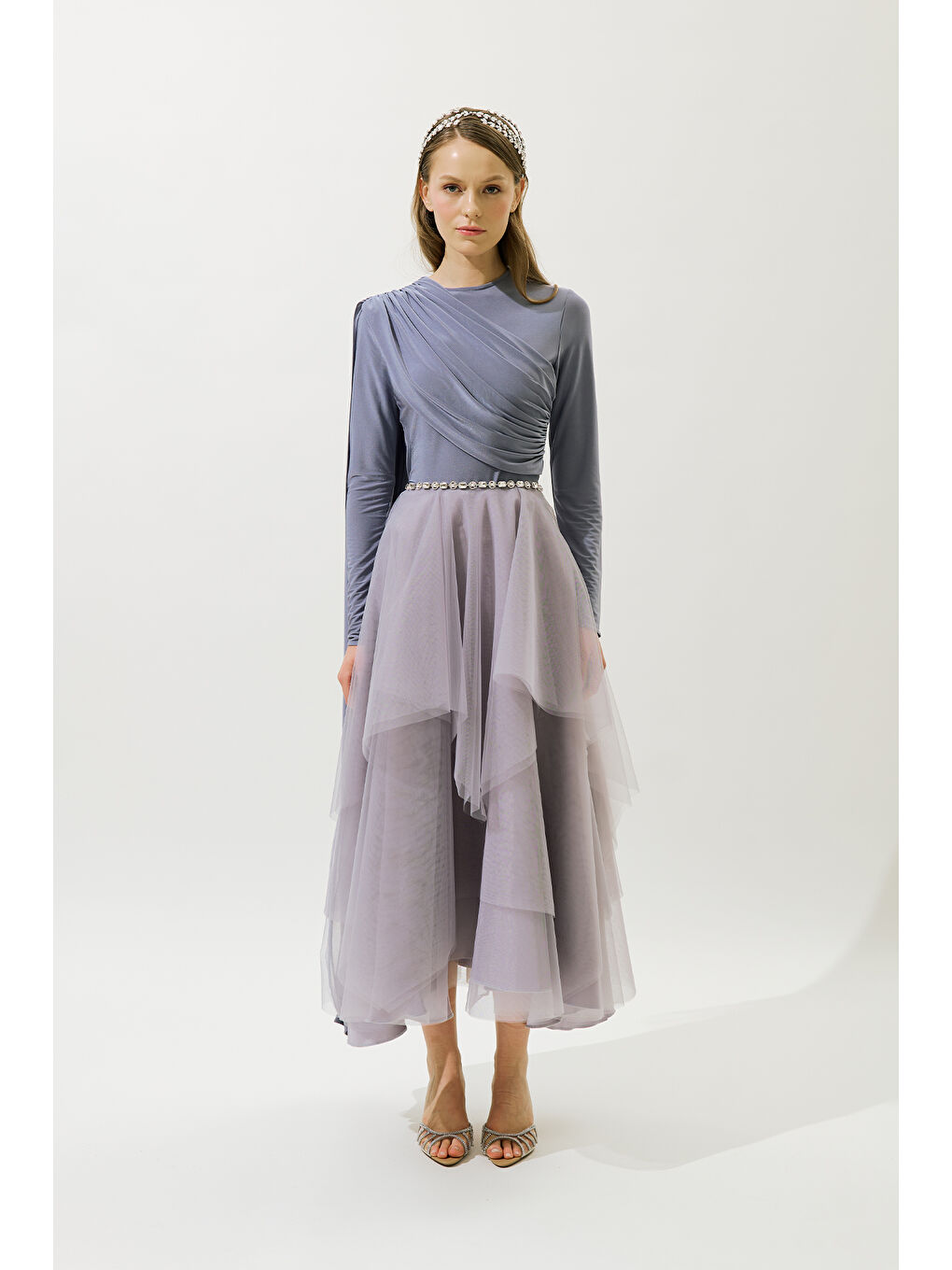 Emılıa Katlı Tül Etek Lila-6