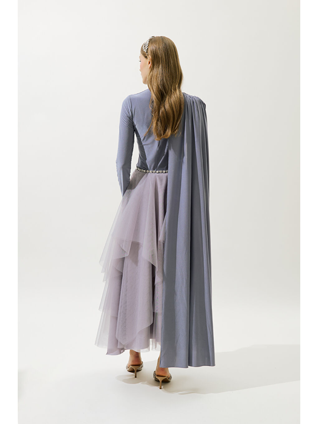 Emılıa Katlı Tül Etek Lila-7