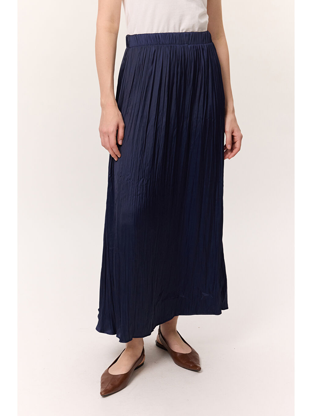 Crush Saten Etek Lacivert-3