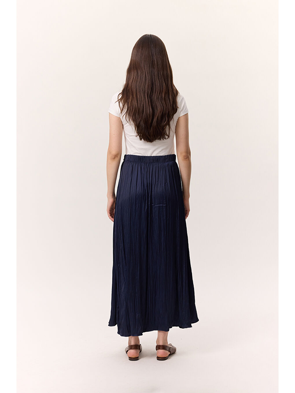 Crush Saten Etek Lacivert-5