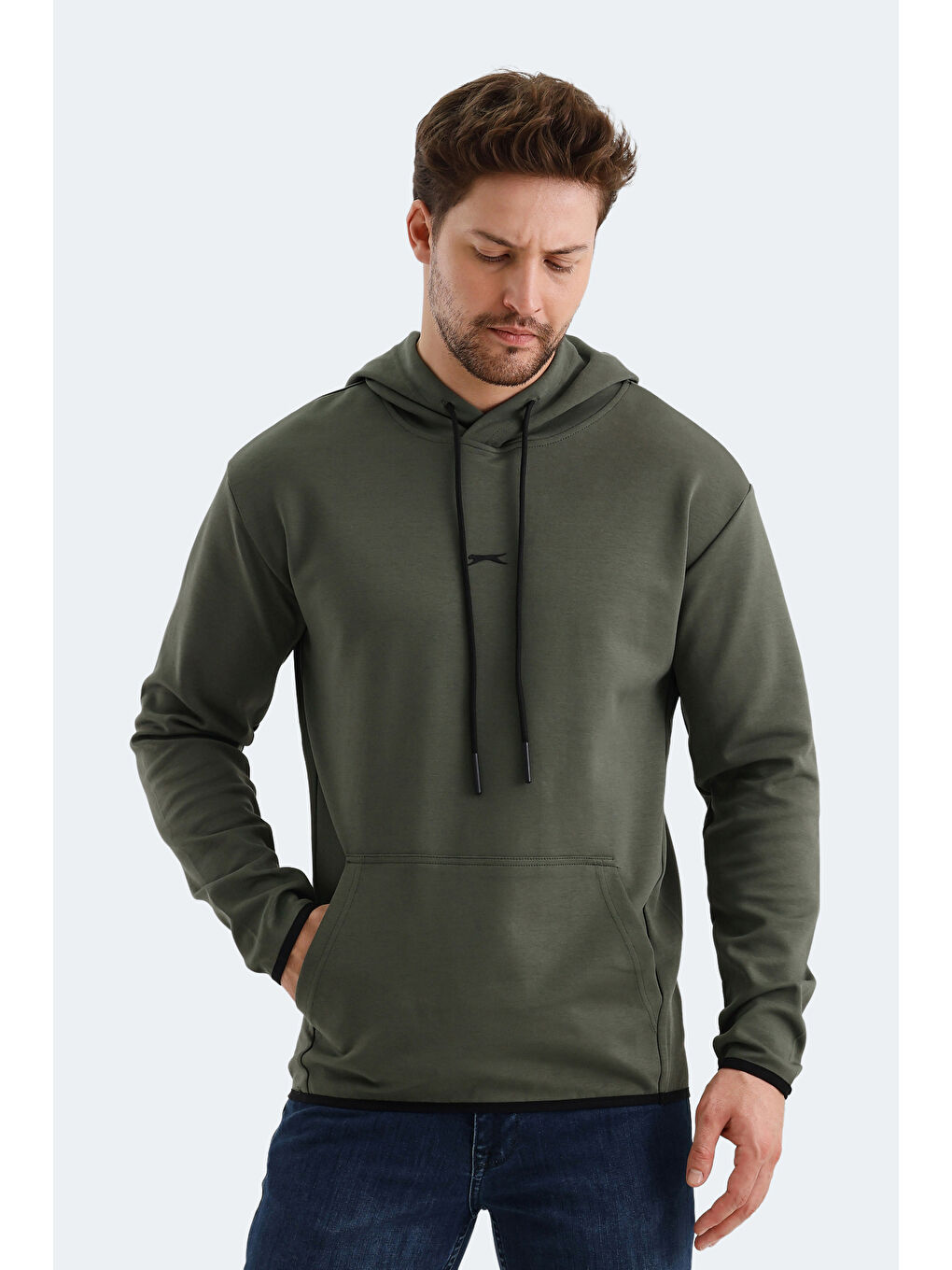 VADIMIR  Erkek Hoodie Haki-5