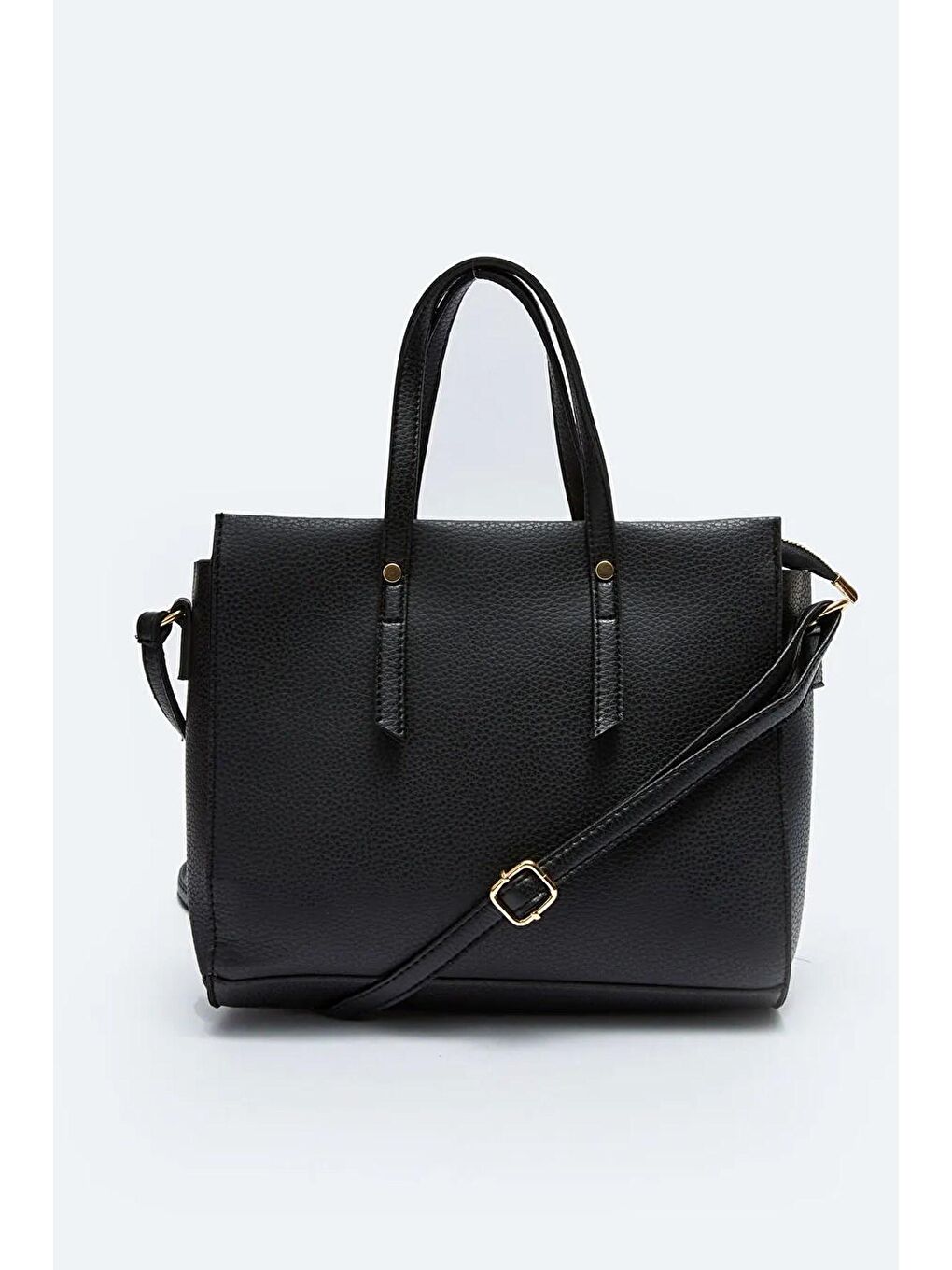 Siyah Kadın Yumuşak Doku El ve Omuz Çantası (10679)