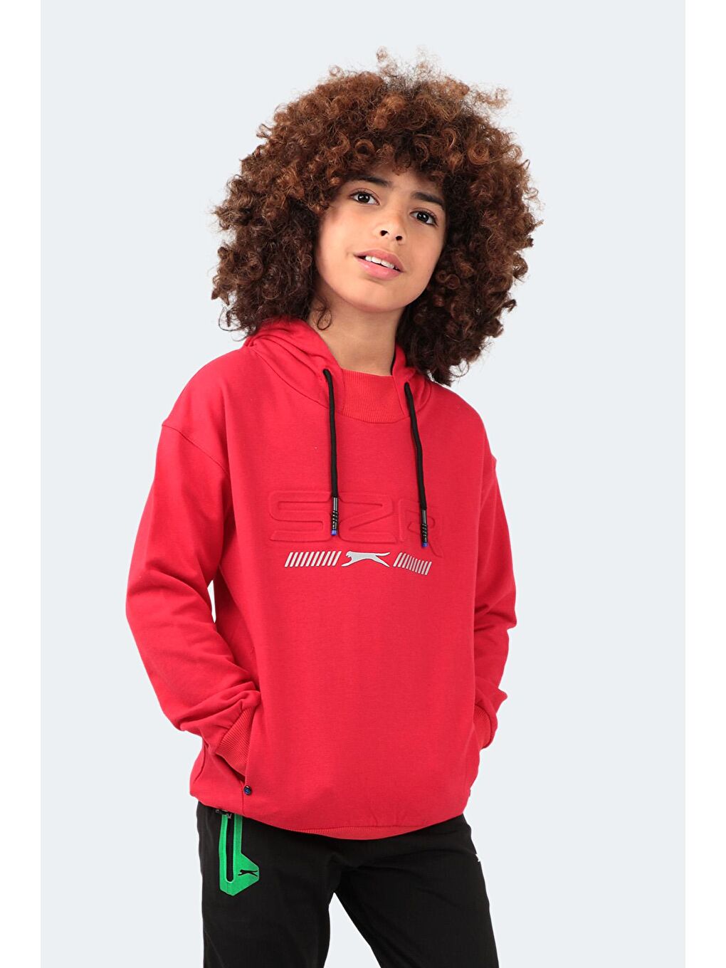 SLAZENGER Kırmızı DROR Unisex Çocuk Sweatshirt Kırmızı - 2