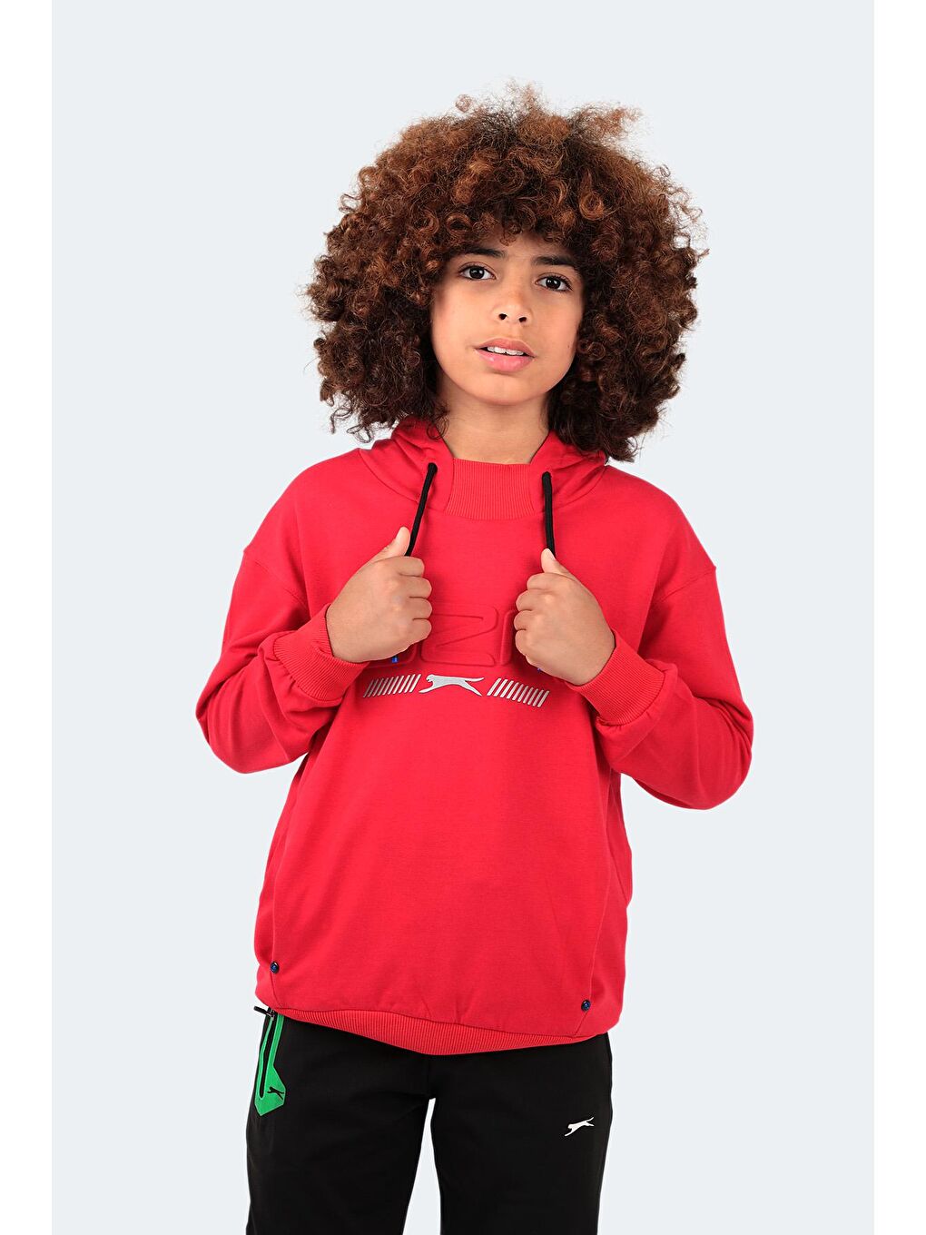 SLAZENGER Kırmızı DROR Unisex Çocuk Sweatshirt Kırmızı - 3