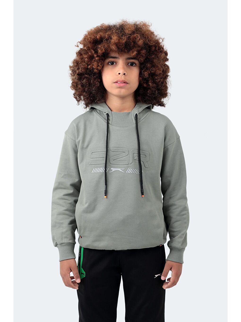 SLAZENGER Haki DROR Unisex Çocuk Sweatshirt Haki