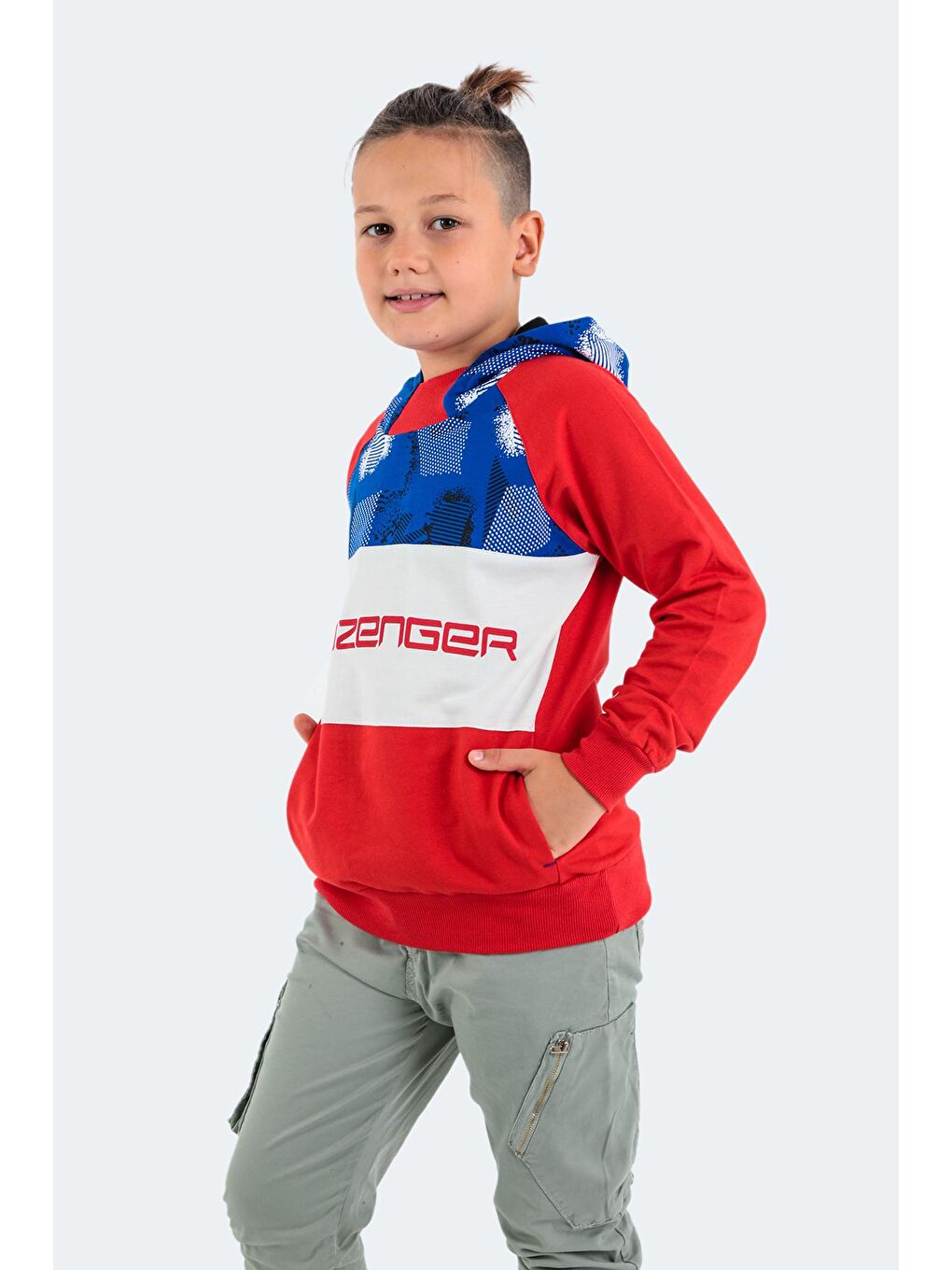 SLAZENGER Kırmızı DRAGICA Unisex Çocuk Sweatshirt Kırmızı - 1