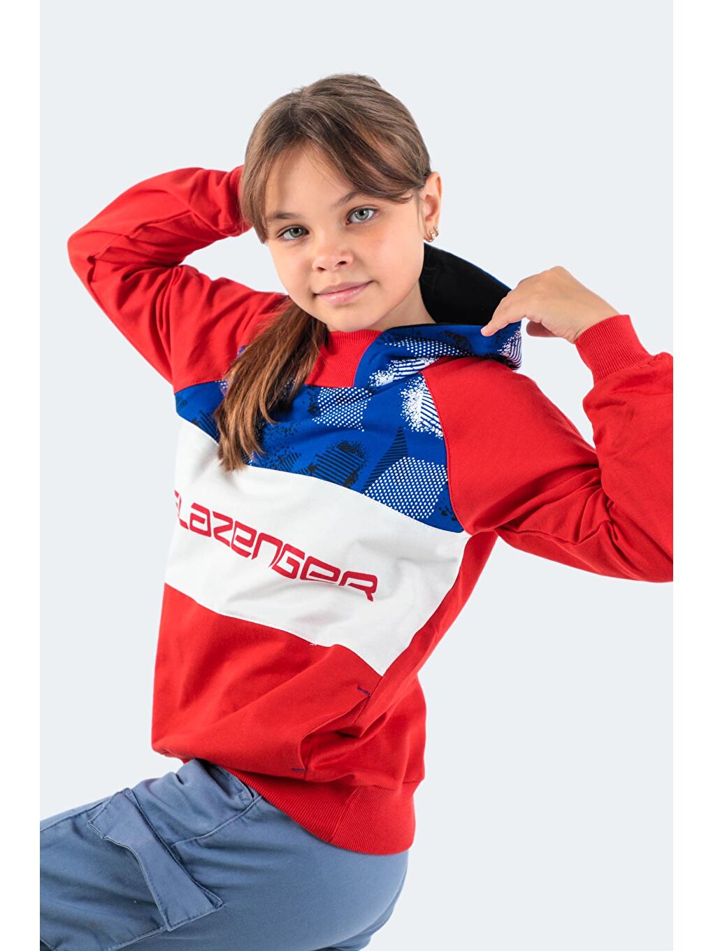 SLAZENGER Kırmızı DRAGICA Unisex Çocuk Sweatshirt Kırmızı - 2