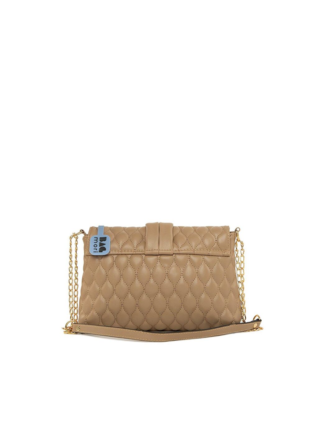 Bej Tokalı Nakışlı Kapaklı Çanta-2