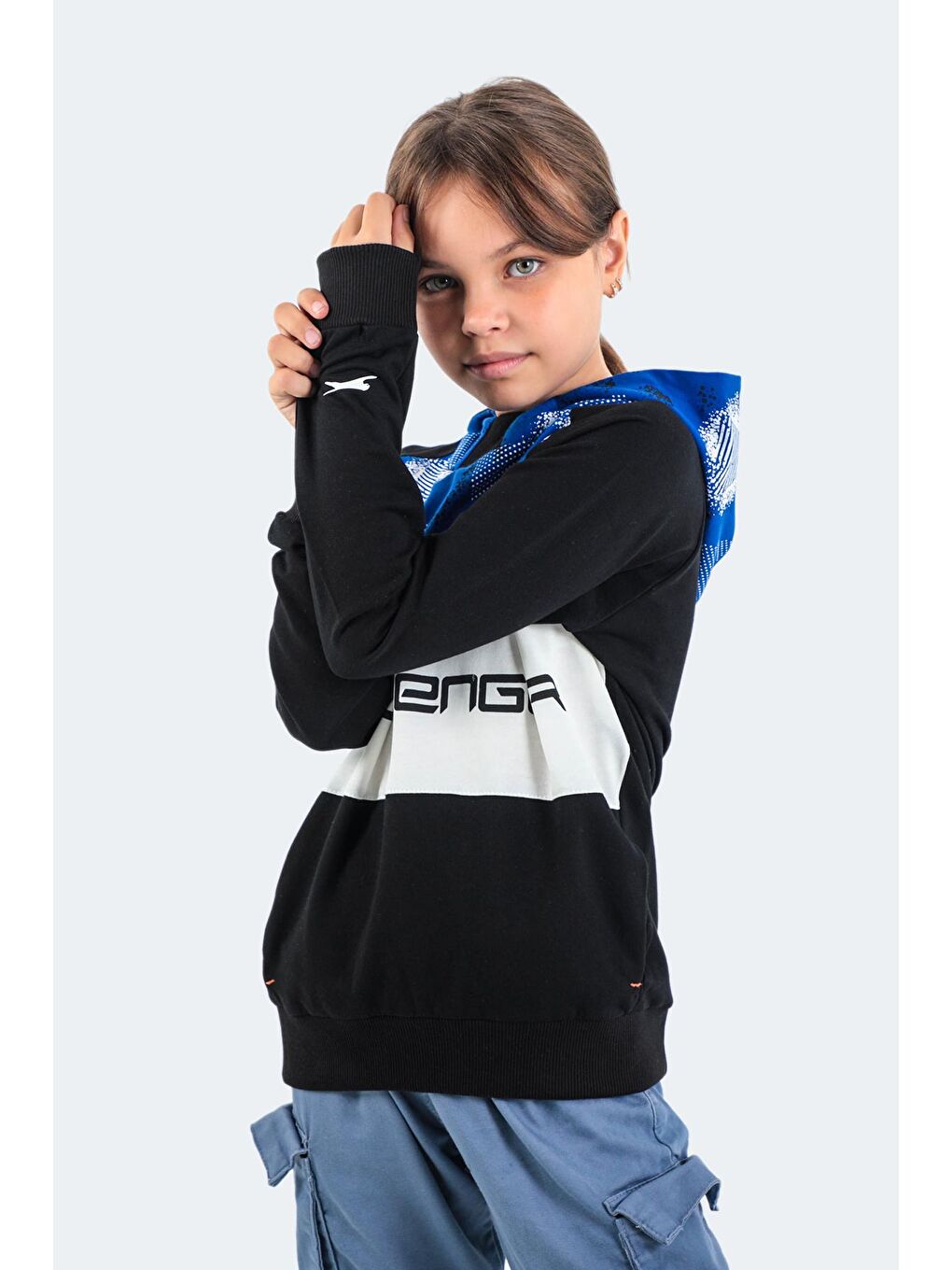 SLAZENGER Siyah DRAGICA Unisex Çocuk Sweatshirt Siyah - 3