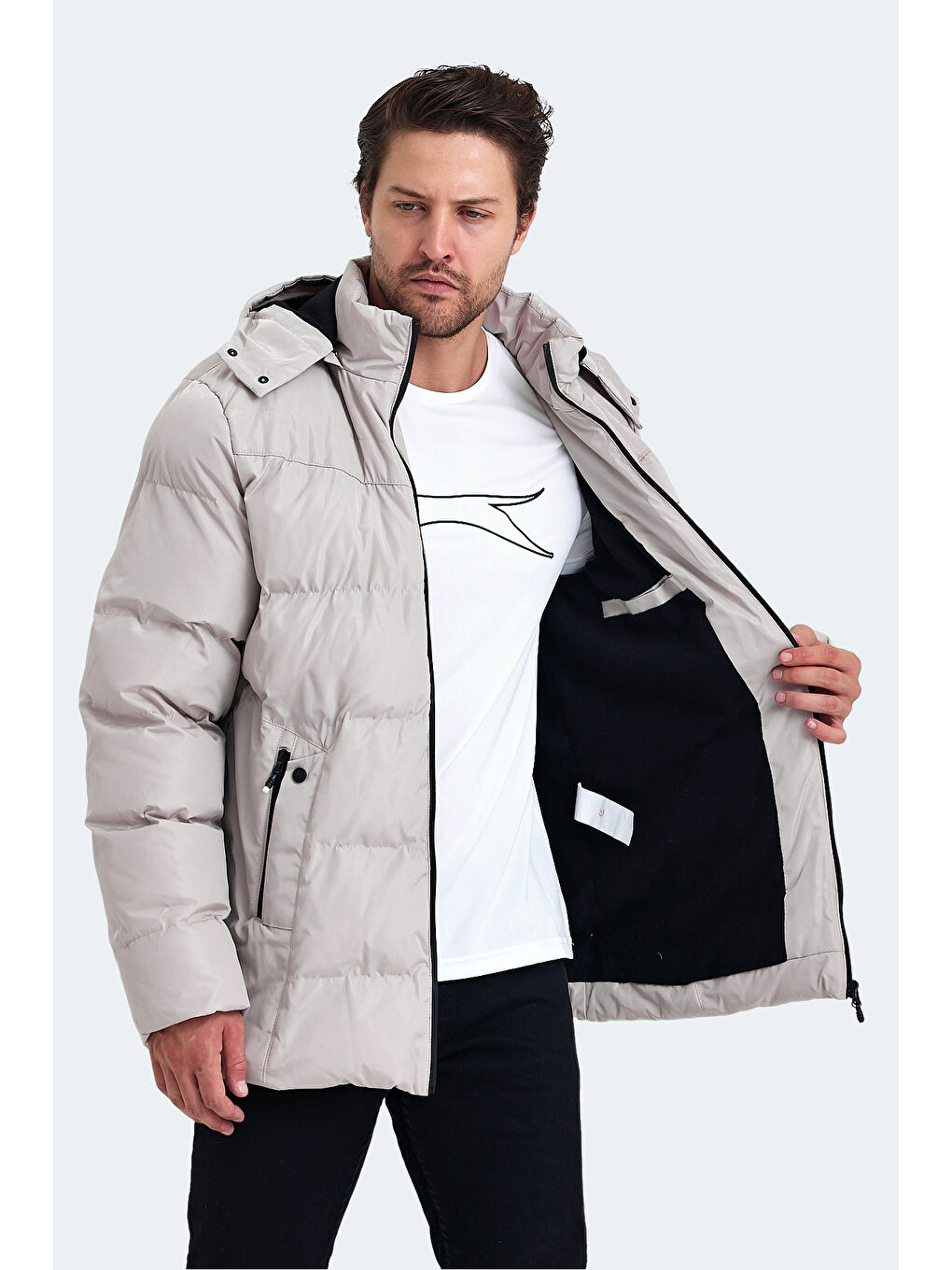 GAJA Erkek Mont   Kaban Bej-4