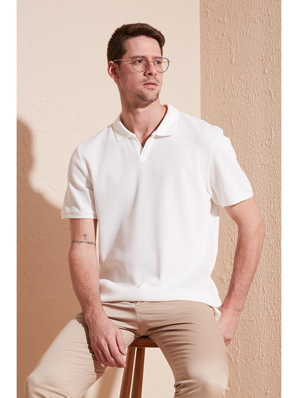 Buratti Ekru Pamuklu Regular Fit Polo T Shirt 5902645