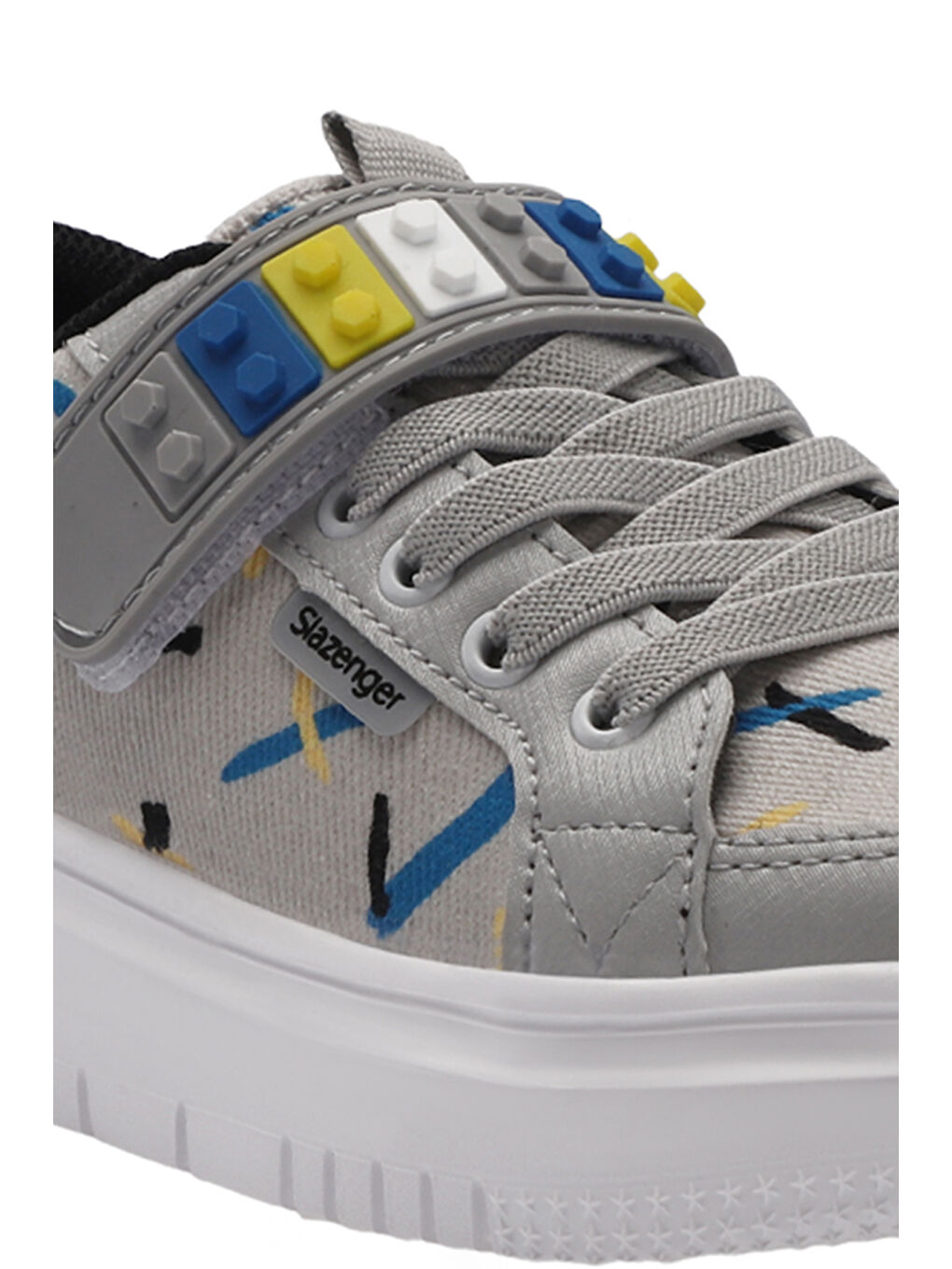 NUMANCIA Erkek Çocuk Cırt Cırtlı Gri / Siyah Günlük Spor Ayakkabısı-3