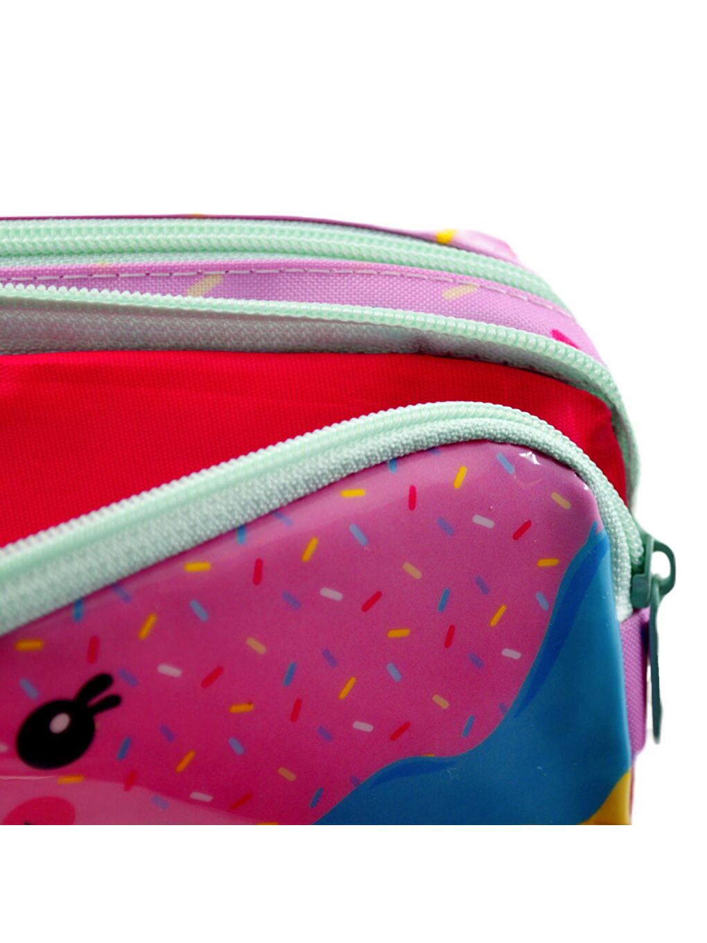 Pink Ice Cream 2 Gözlü Kalemlik Çantası (MU-8713)-2