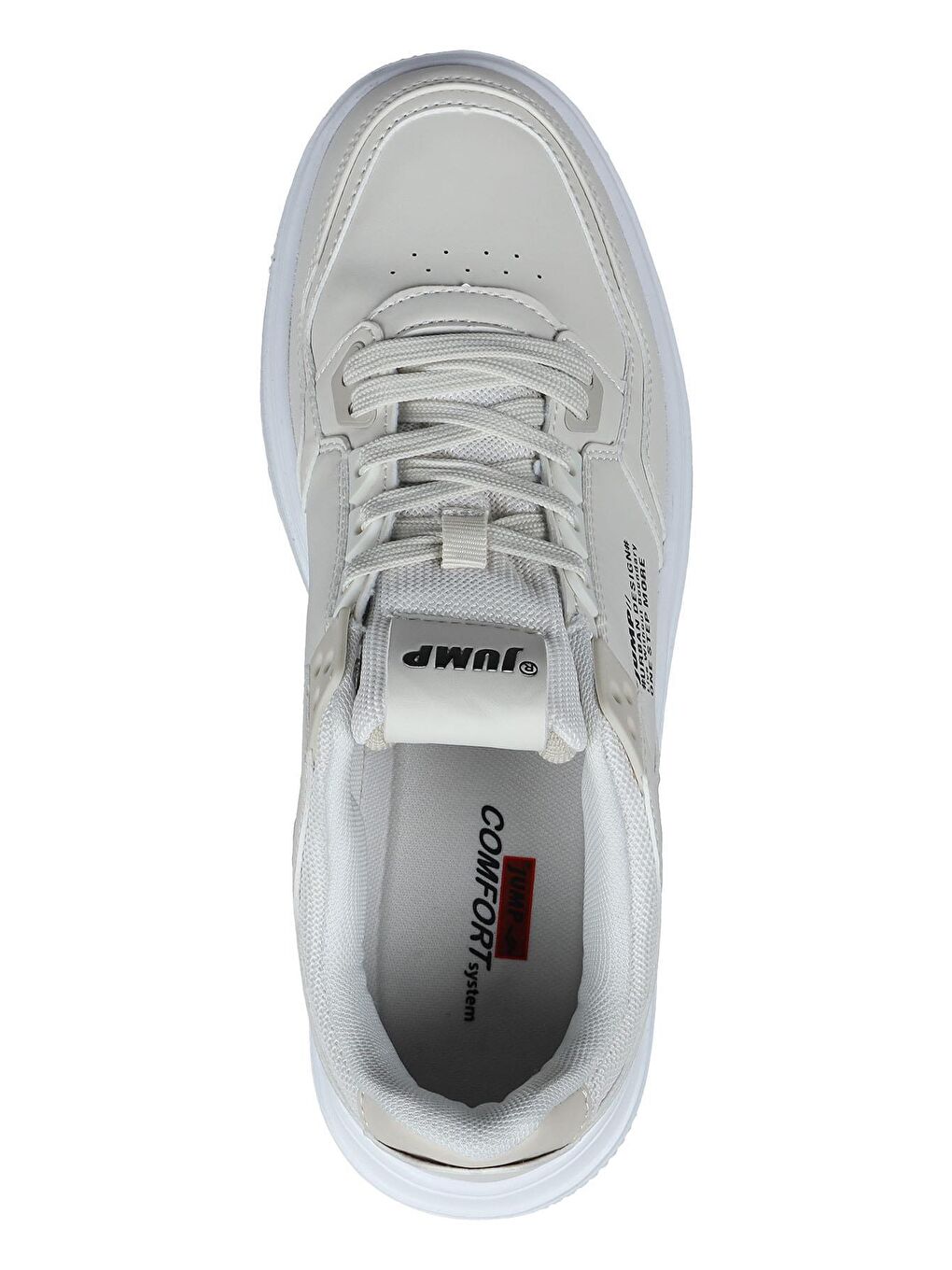 Jump Bej-Beyaz Jump 27952 Bej - Beyaz Erkek Sneaker Günlük Spor Ayakkabı - 2