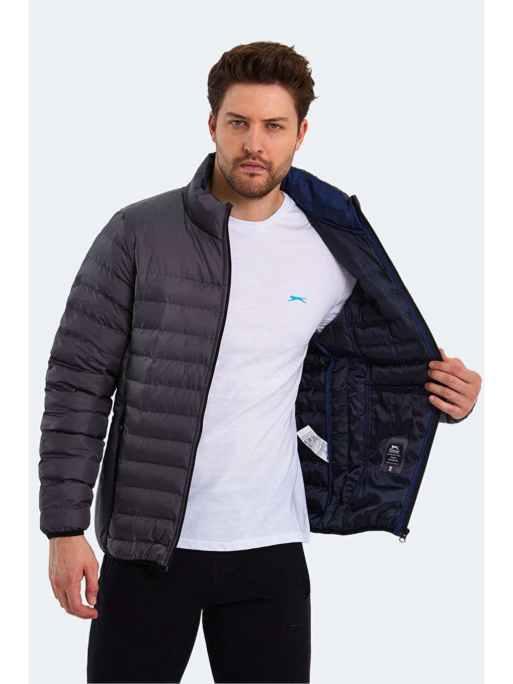 BOSS I Erkek Mont Kaban Gri-3