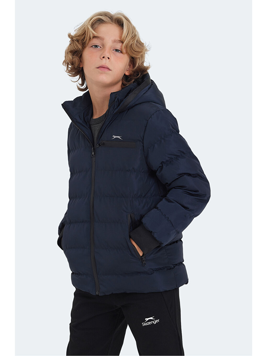 Lacivert CAPTAIN Unisex Çocuk Şişme Mont-2