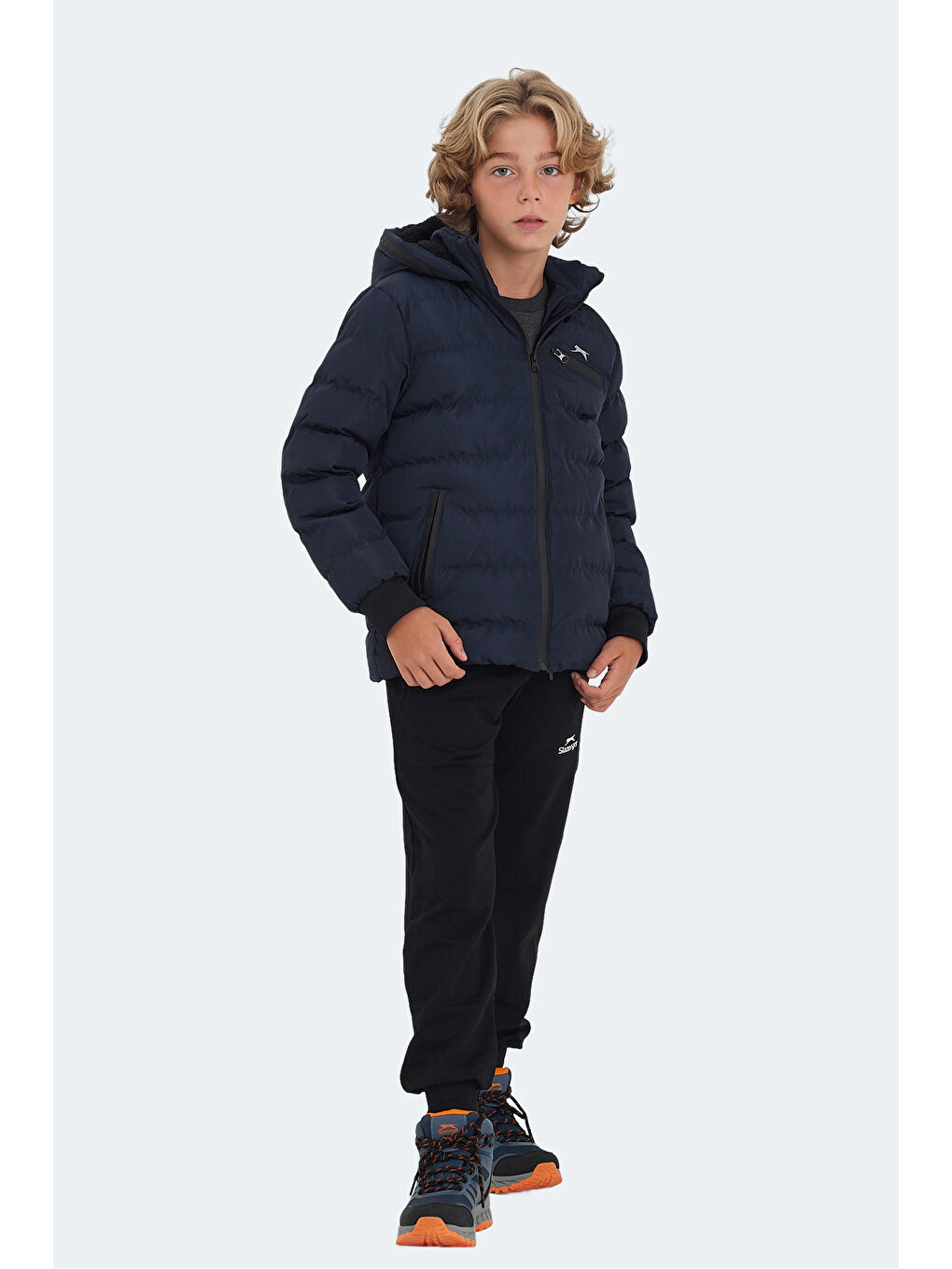 Lacivert CAPTAIN Unisex Çocuk Şişme Mont-6