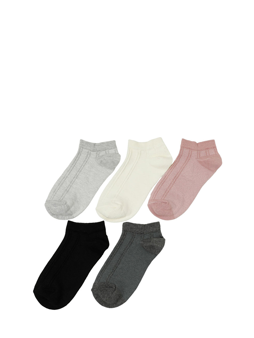 SUNFLOWER 5 LI PTK-W 5PR Pembe Kadın 5'li Patik Çorap