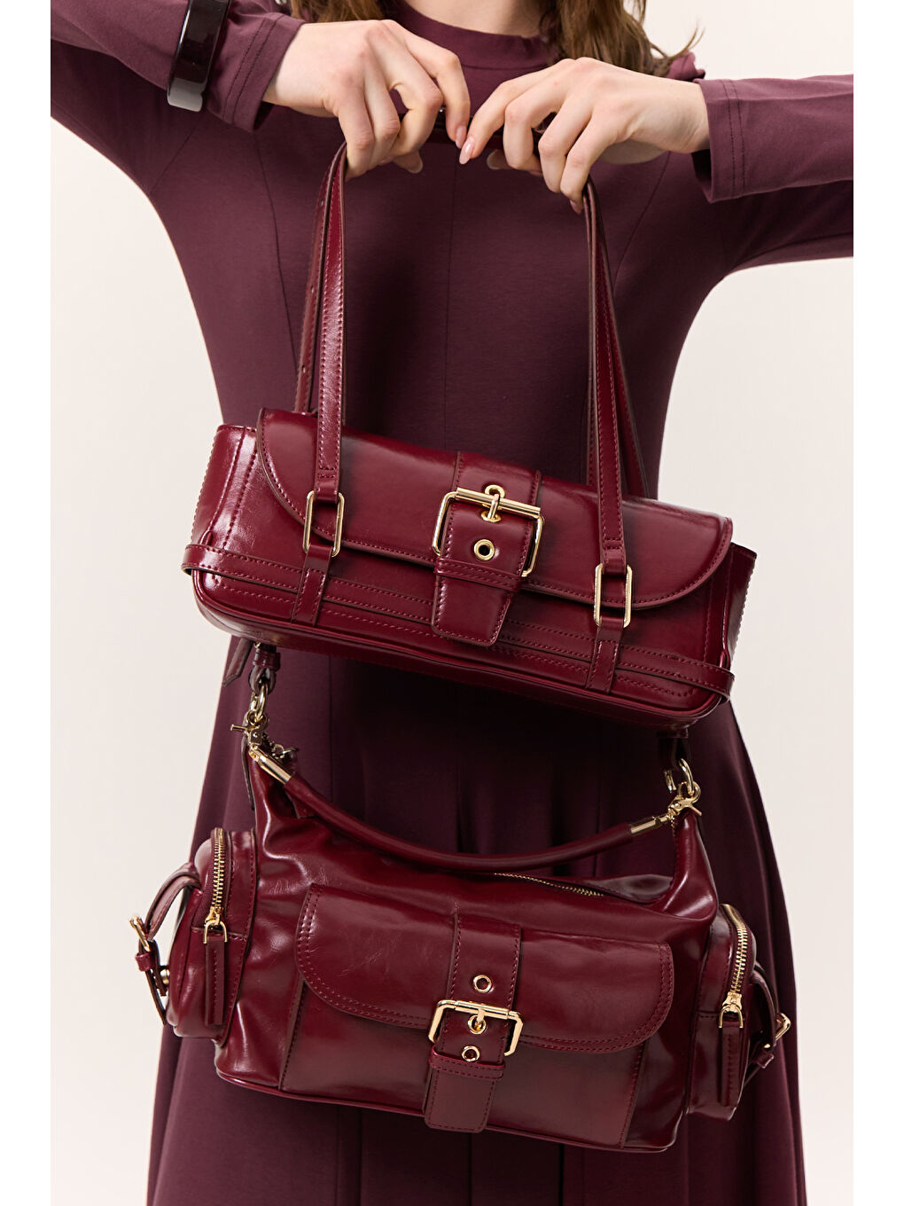 Mıca Baget Çanta Bordo-1