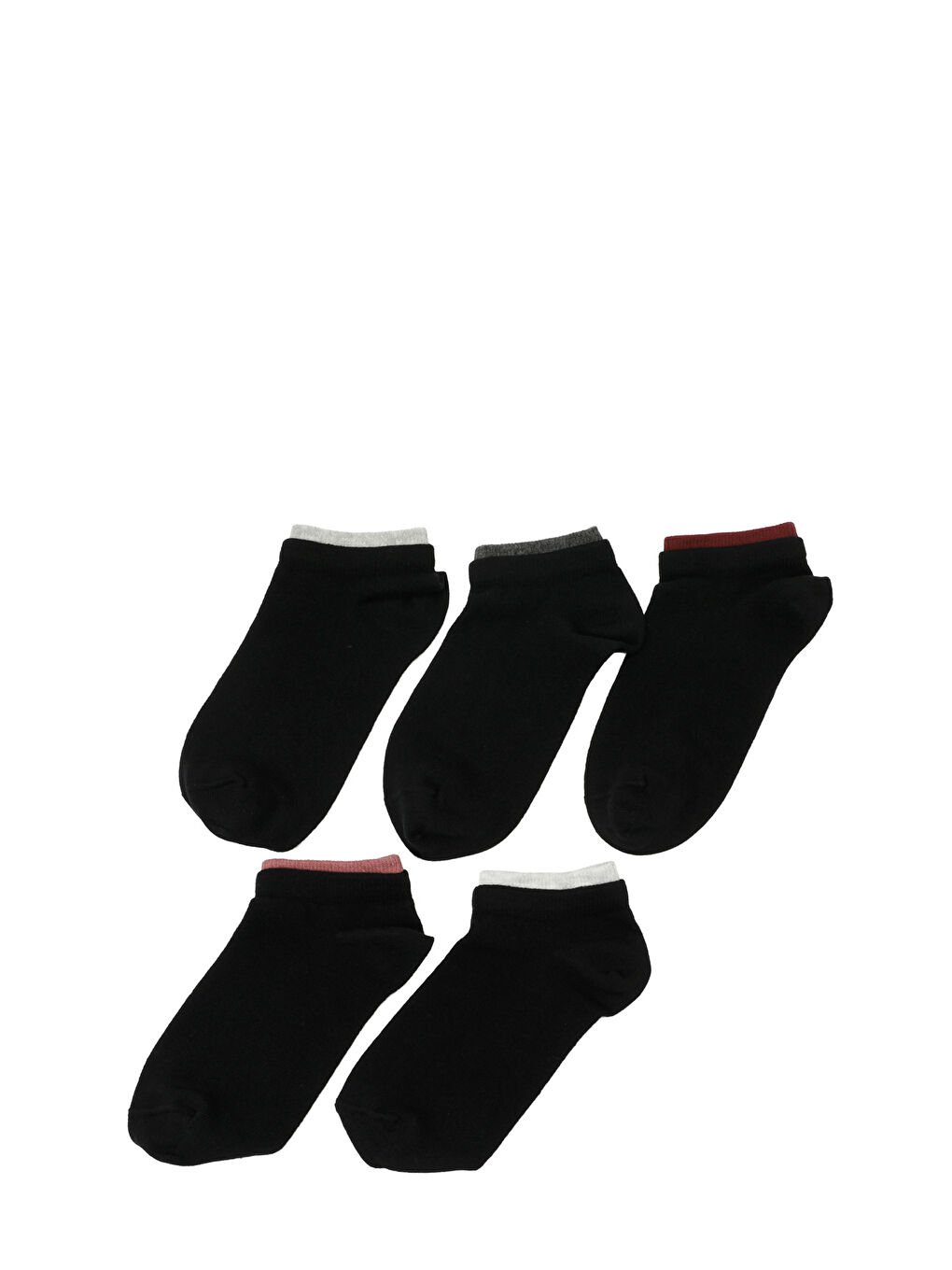 ANKLE 5 LI PTK-W 5PR Siyah Kadın 5'li Patik Çorap