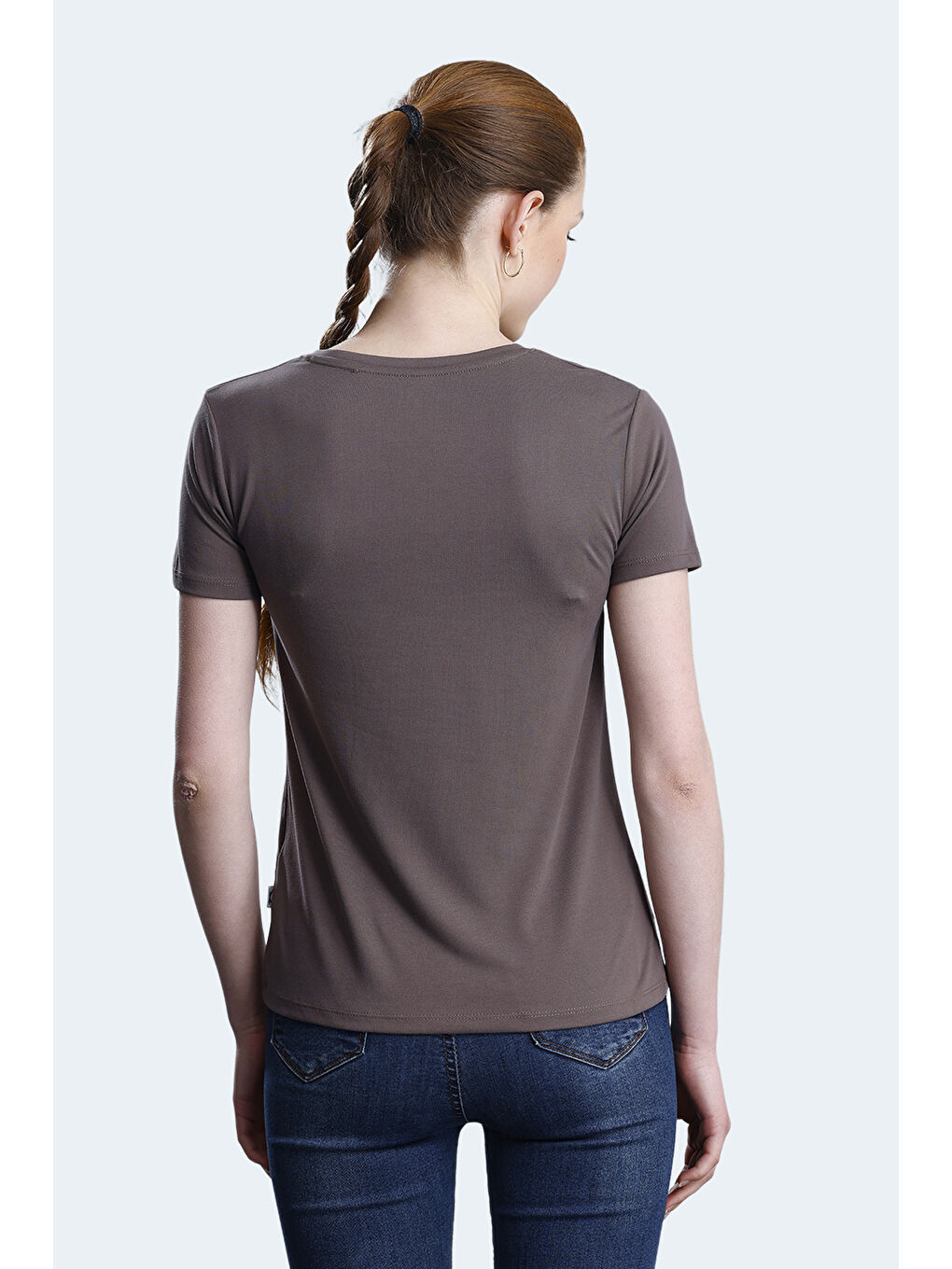 Kahverengi PERICAS Kadın Kahve Tişört-1