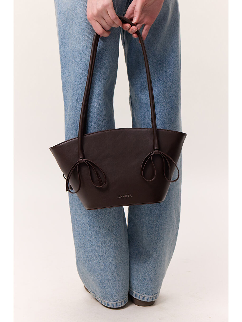 Kahverengi Sandy Fiyonklu Çanta Acı Kahve-2