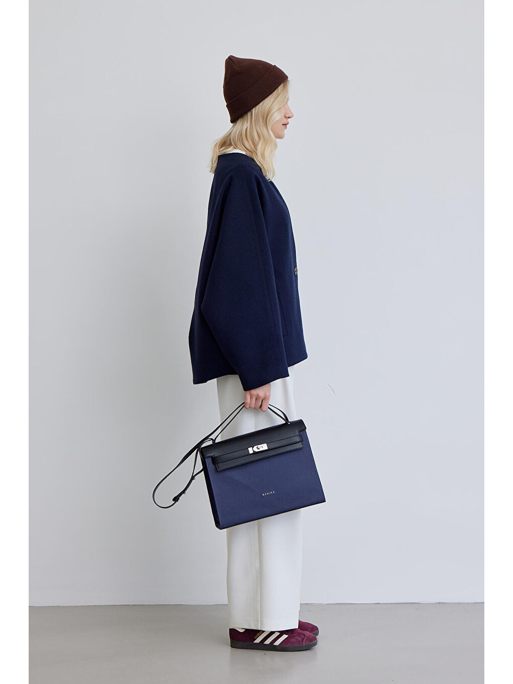 Milana Kaşe Ceket Lacivert-6