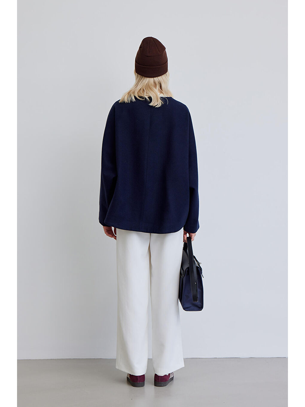Milana Kaşe Ceket Lacivert-7