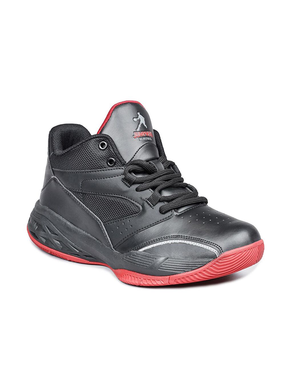 27722 Siyah - Kırmızı Erkek Basketbol Spor Ayakkabısı-1