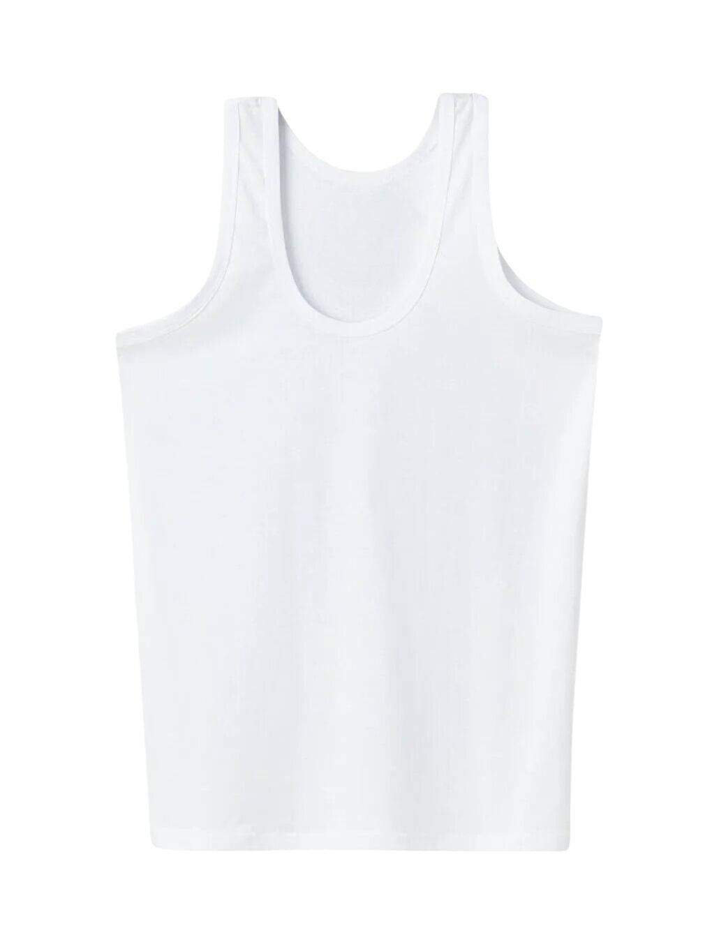 Karışık Siyah-Beyaz U Yaka Penye Erkek %100 Pamuk Atlet 4'lü-4