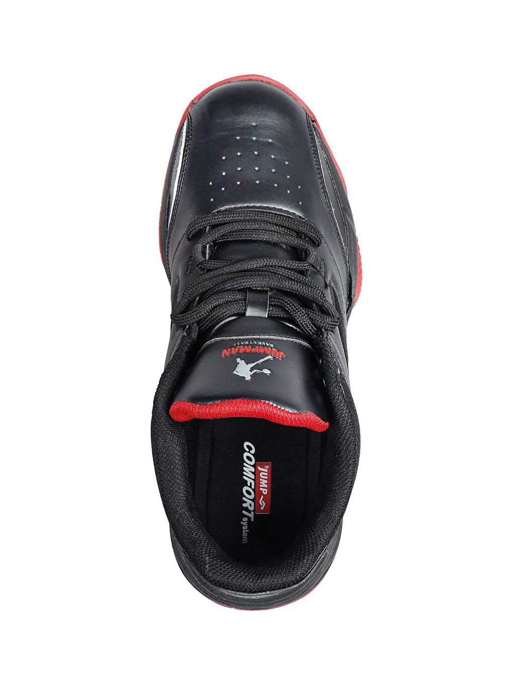 27722 Siyah - Kırmızı Erkek Basketbol Spor Ayakkabısı-2