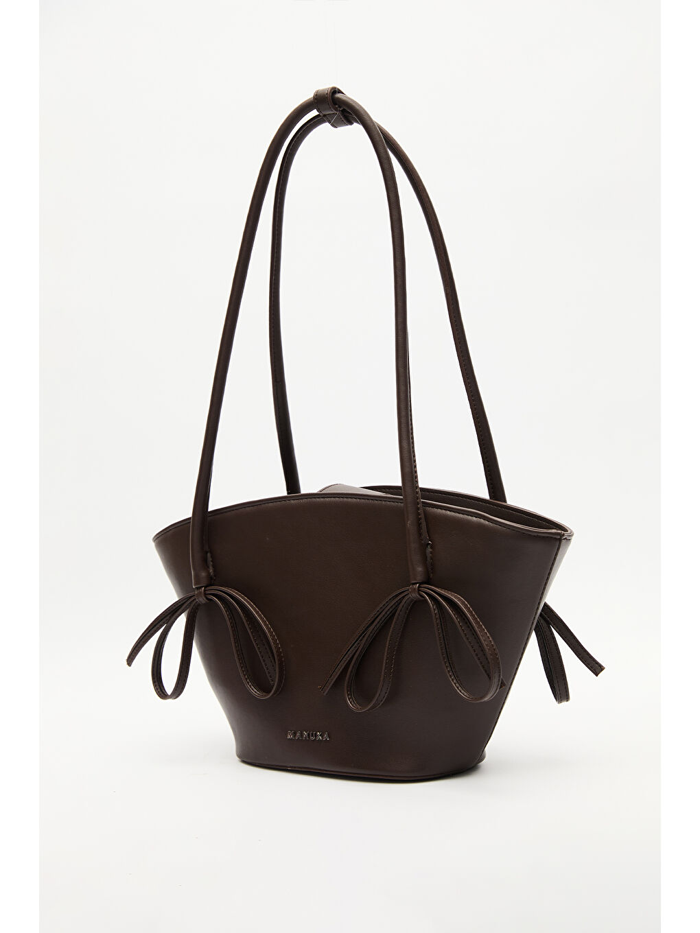 Kahverengi Sandy Fiyonklu Çanta Acı Kahve-5