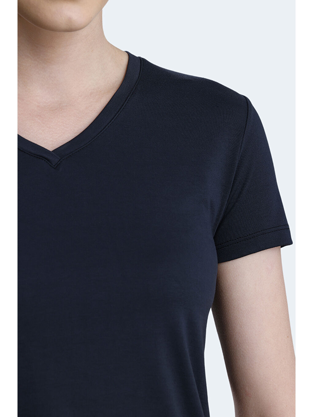 PERICAS Kadın Koyu Gri Tişört-4